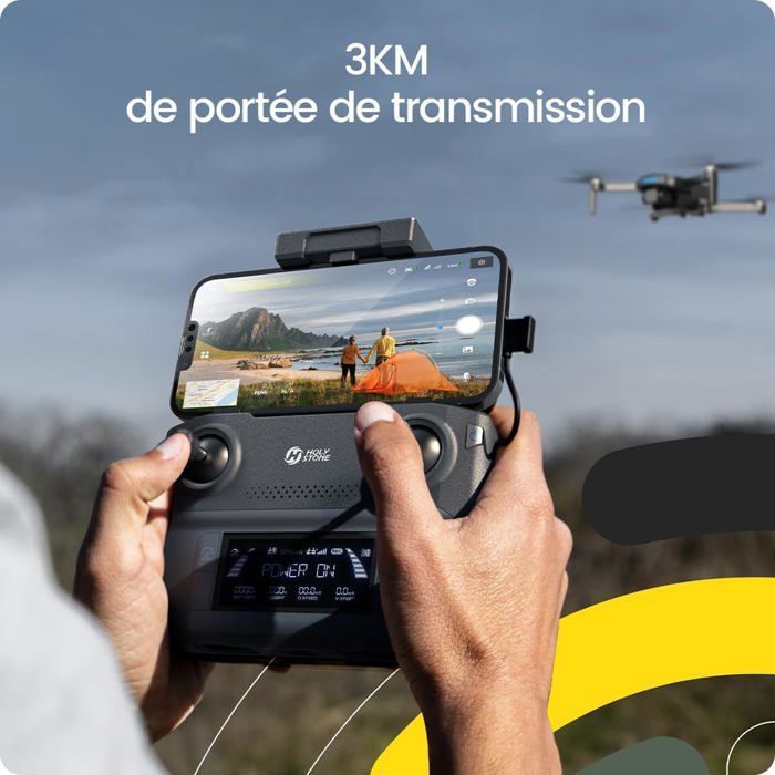 Holy Stone Drone GPS Pliable HS720 Pour Adultes Avec Caméra 4K UHD, Quadrirotor Avec Moteur Sans Balais Temps De Vol De 26 Minutes Longue Portee De Controle Retour Automatique A La Maison Holy Stone Drone GPS Pliable HS720 Pour Adultes Avec Caméra 4K UHD, Quadrirotor Avec Moteur Sans Balais Temps De Vol De 26 Minutes Longue Portee De Controle Retour Automatique A La Maison