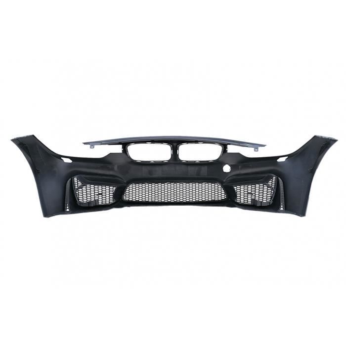 Avant Spoiler Voiture Noir/Fibre De Carbone Look Pare-Chocs Avant Becquet Protecteur De Lèvre Menton Séparateur Déflecteur Pour Bmw F30 3 Series M Sport 2012-2018