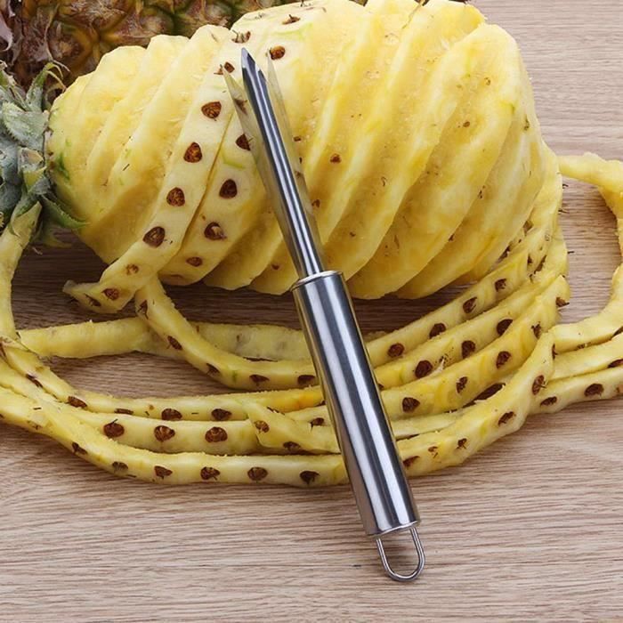 Couteau - Econome,Éplucheur d'ananas créatif en acier Inoxydable, couteau à  ananas facile, coupeur trancheuse pince fruits salade, - Cdiscount Maison
