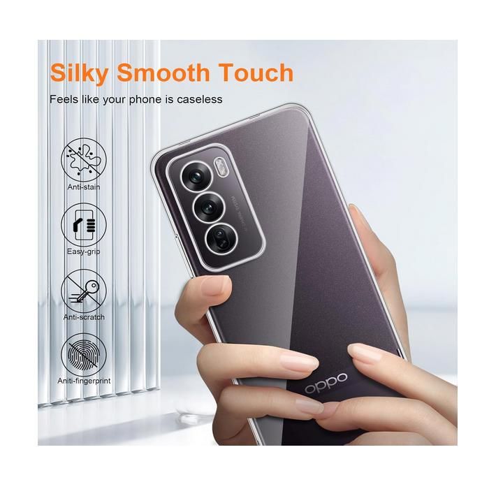 Coque Téléphone Coque Silicone BORYA Pour Oppo Reno 6 Pro 5G - Transparent Dégradé Rose/Vert - Anti-Choc Et Anti-Jaunissement Protection Téléphone Anti-rayures