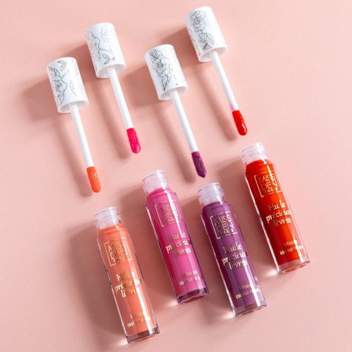 Miss Den 3-in-1-Lippenöl Mit Pflanzenölen – Farbton 326 (antikes Rosa), Vegan & Mit Hyaluronsäure