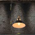 STOEX® Metal Retro Suspensions Luminaire Industriel Style Plafonnier Lustre Noir Plafond Luminaire Eclairage E27 Suspension-3