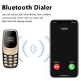 Mini téléphone portable BM10, 2 cartes SIM, Bluetooth, écouteur, changeur de voix, numérotation, enregistrement sonore à faible-3