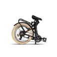 Vélo pliant PACTO EIGHT - 6 vitesses Shimano - cadre en acier - entrée basse - haute qualité - noir-3