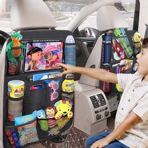 Organisateur De Voiture Enfant Imperméable - 2 Pièces Avec Poches Et Compartiment Tablette - Protection Siège Auto - Gardez Votre Voiture Propre Et Rangée