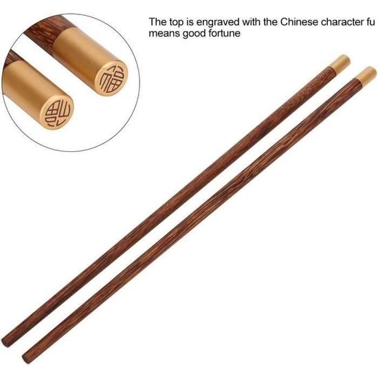 Trust-Baguettes réutilisables conception antidérapante de baguettes  chinoises réutilisables à caractère pratique pour la maison 714