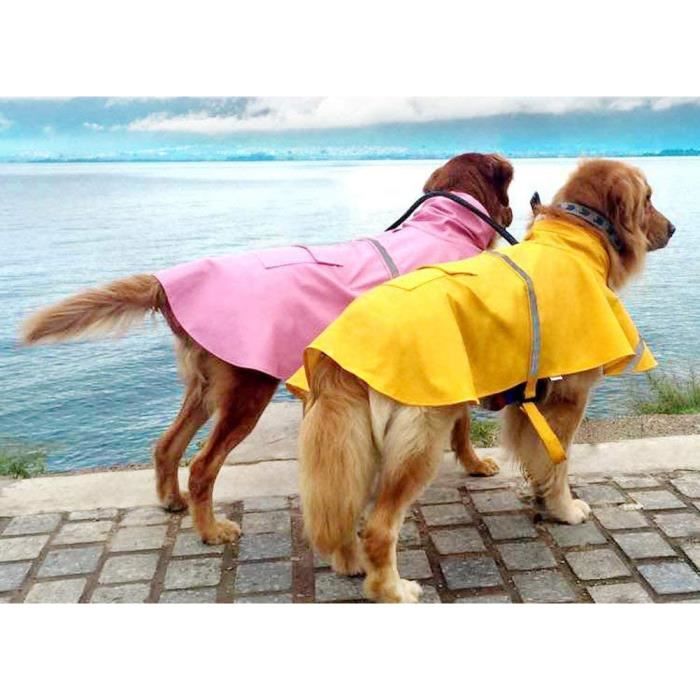 N Reflechissant Manteau De Pluie Veste Chien Vetements De Pluie Vetements De Vetement pour Petit Moyen Gros Chiens S Jaune A346 Cdiscount
