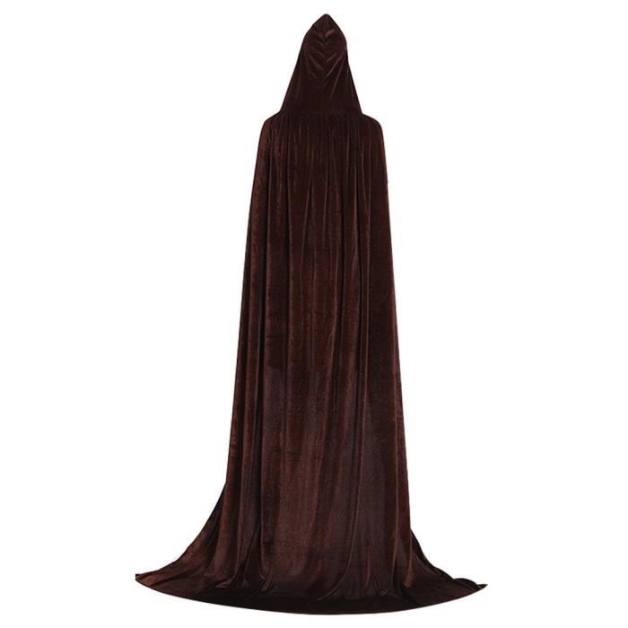 Cape à Capuche Halloween En Velours - Longueur Jusqu'à 170 Cm, Plusieurs Couleurs, Pour Adulte - 4