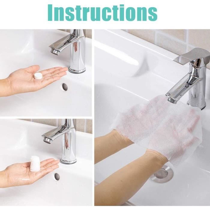 Serviettes Compressées 200 Pièces Serviettes Jetables En Coton