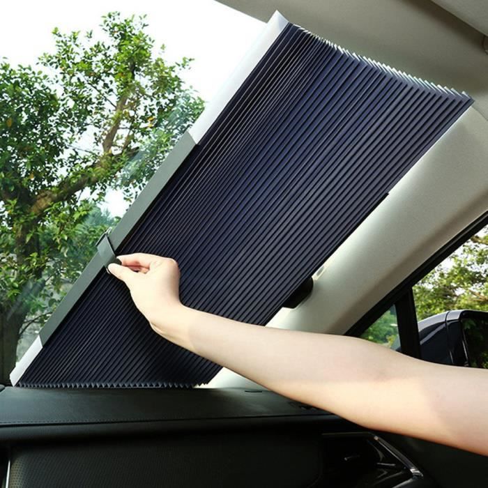 Pare-soleil rétractable en PVC, pare-brise avant de voiture, visière de  fenêtre SUV, bloc pliant