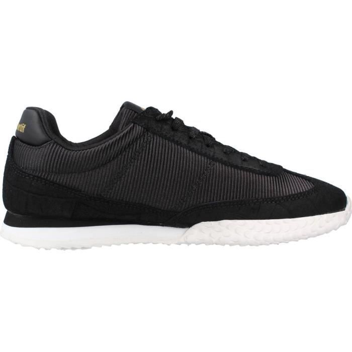 Basket LE COQ SPORTIF 125551 Femme Cuir Noir Noir Cdiscount Chaussures
