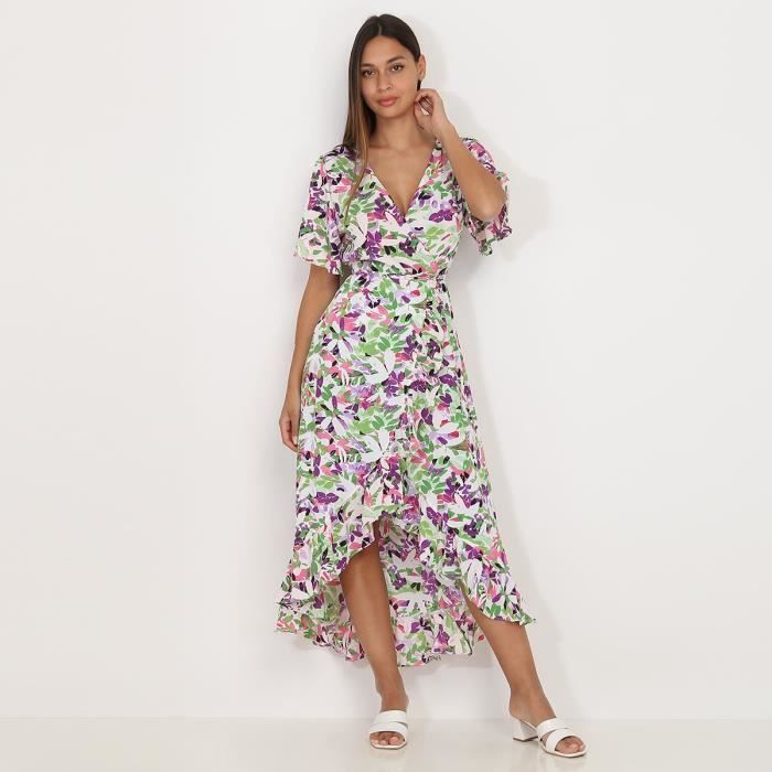 Robe portefeuille à hotsell fleurs