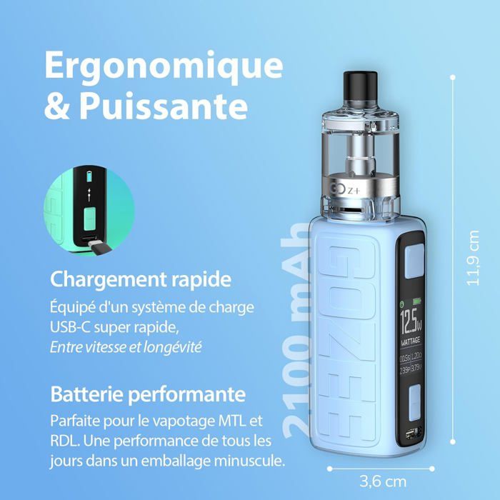 Starter Kit GOZee GOz+ 3,5ml Cigarette Electronique Box Ultra Léger