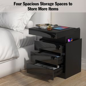 TABLE DE CHEVET intelligente, avec LED, speaker intégré et chargeur induction téléphone : 500 000 Ar Une touche futuriste à votre chambre avec cette superbe table de chevet | Ô & N Meubles TABLE DE CHEVET intelligente, avec LED, speaker intégré et chargeur induction téléphone : 500 000 Ar Une touche futuriste à votre chambre avec cette superbe table de chevet | Ô & N Meubles