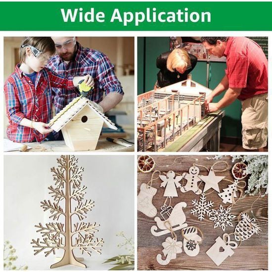 Lot De 20 Plaque Bois Contreplaqué Balsa Modelisme Planche De Bois Bricolage Feuilles Bois Brut