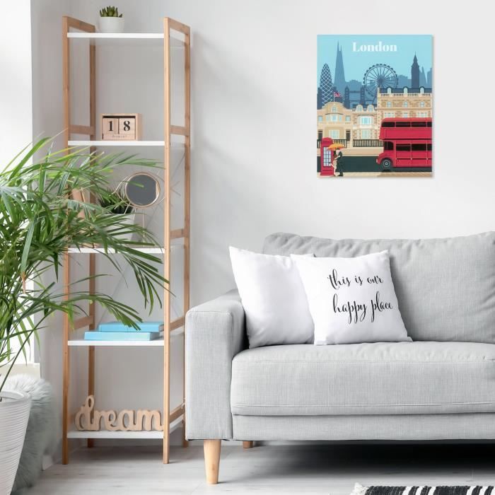 Peinture Numero Tour Eiffel et Fleurs romantiques, Bricolage Peinture par Numero 40x50 cm