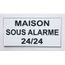Signalétique MAISON SOUS ALARME
