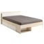 Lit Adulte 140 X 190 Cm A 3 Tiroirs Et 2 Niches En Panneaux De