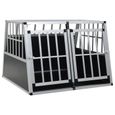 Cage pour chien à double porte 94 x 88 x 69 cm  -HB065-0