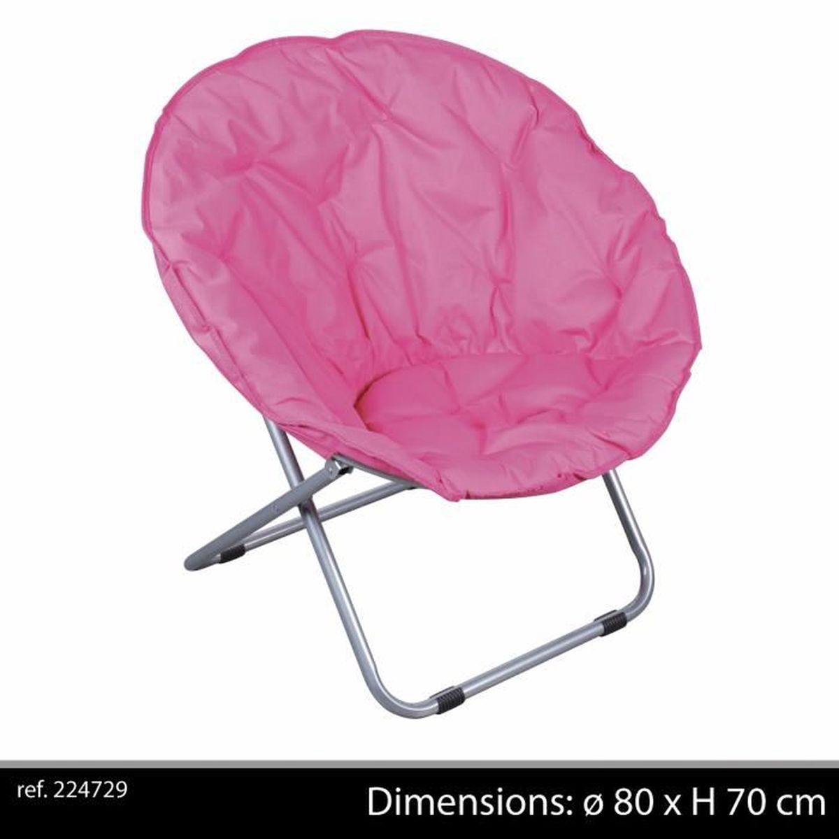 Fauteuil Pliant Rose Fushia Loveuse Chaise Tissu Design Salon