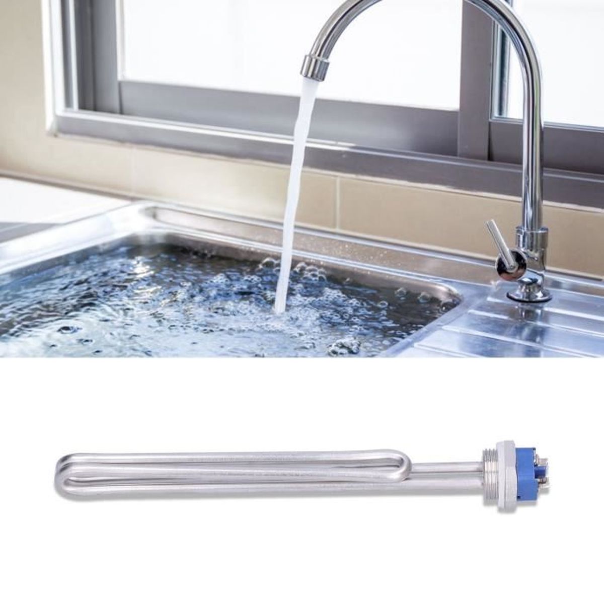 Chauffe-Eau Immersion 24V Pour Voiture - Chauffe Boissons En 10min - ABS Et Cuivre, Pour Camping, Voyage