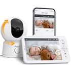 ARENTI Babyphone Camera Bébé, Baby Phone Vidéo Connecté Smartphone, Baby Moniteur Vidéo avec VOX, Détection de Température
