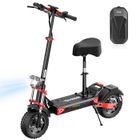 Trottinette Electrique avec Siège iScooter ix8 65-70km Autonomie, Moteur 1200W*2, 48V 20.8Ah, avec Pneus Tout-Terrain 12''
