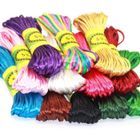 DLZAOAO 12 Bundles 2.5mm Satin / Rattail Cordon en soie pour bracelet en collier Bracelet en perles pour accessoires pour bijoux, 10 mètres