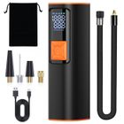 MEIDONG Compresseur d'air de pneu, pompe de voiture portable avec manomètre numérique, corde 12V 150 psi, lumière LED lumineuse