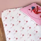 OMYDREAM Drap-housse imprimé 100% coton MIRACULOUS LADYBUG SHADOW. Taille : 90x190 cm