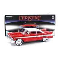 Voiture Miniature de Collection - GREENLIGHT COLLECTIBLES 1/24 - PLYMOUTH Fury Christine - 1958 - Red / White - 84071