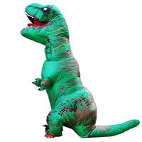 Vert - Adulte 150-195 cm - Costumes de Dinosaure Gonflables T-Rex pour Adulte et Enfant, Robe Trempée, Anime,