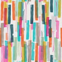Toile cirée au mètre - Largeur 140 cm - Peinture multicolore - Multicolore