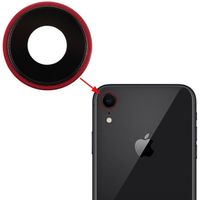 Lentille caméra arrière avec contour iPhone XR - Rouge