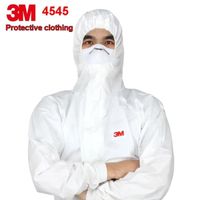 Vêtements de protection à capuche Combinaison 3M 4545, Taille XL élastique, Protection CE 5215891, Contre particules sèches