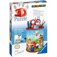 Pot à crayons 3D Super Mario - Ravensburger - Puzzle enfant - 54 pièces - Sans colle - À partir de 6 ans