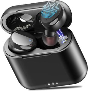 CASQUE - ÉCOUTEURS True Écouteurs sans Fil Bluetooth avec contrôle Ta