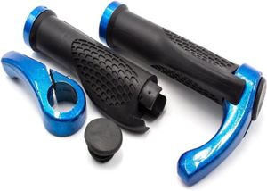 Vhbw 2x Poignées De Guidon Pour Vélo Et VTT - Poignee Avec Cornes Bar Ends Ergonomique Noir Blanc