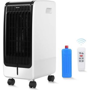 bureau Climatiseur mobile Yomisee Mini climatiseur personnel 4 en 1 Refroidisseur d'air portable avec 4 niveaux de vent 7 lumières d'ambiance pour chambre à coucher salon 