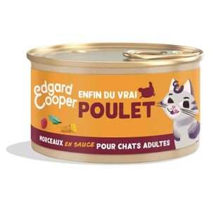 BOITES - PATÉES LOT DE 4 - EDGARD COOPER - Pâtée pour chat en sauc