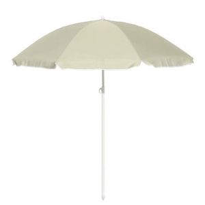 Froadp /Ø200cm Parasol de Plage Inclinable Pliable Parasol UV 50 Protection Solaire R/églable en Hauteur pour Camping Bord de Mer Beige