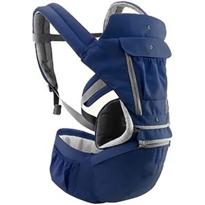PORTE BÉBÉ Porte-bébé ergonomique respirant - D'origine - Sac à dos tabouret - Bleu