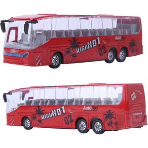 Petites Voitures 5 Pouces Bus Autobus à Impériale Touristique pour Garçon 2pcs Think Wing Jouet Autobus pour Enfants 