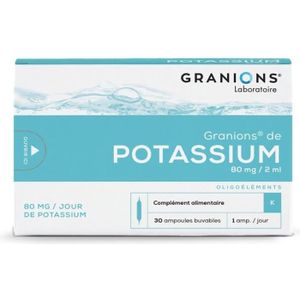 PACK NUTRITION SPORTIVE Granions Essentiel Potassium 30 ampoules