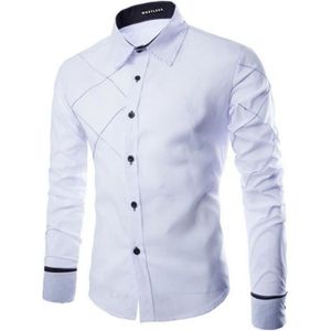 Chemise homme slim blanche Cdiscount
