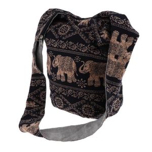 Sac bandoulière store tissu ethnique