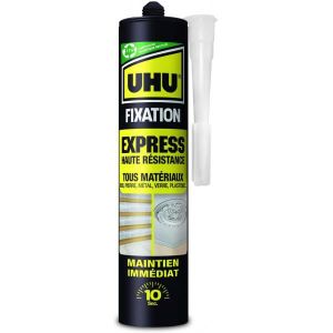 COLLE - PATE ADHESIVE Colle fixation express UHU cartouche de 370g - Blanc
