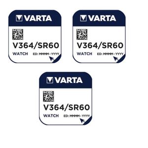 PILES Varta 3 Piles oxyde argent V364 SR621 SR621SW 364 1,55V ( Accessoire alimentation ) -