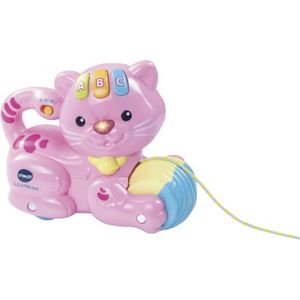 JOUET À TIRER VTECH BABY - 1,2,3 P'tit Chat Rose