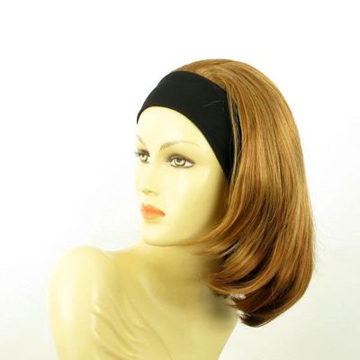Perruque Synthétique Elise - Blond Foncé Cuivré, Mi-longue, Taille Moyenne